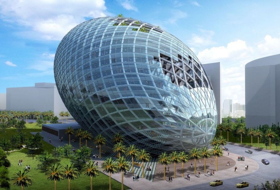 . Здание-яйцо Cybertecture Egg (Мумбаи, Индия