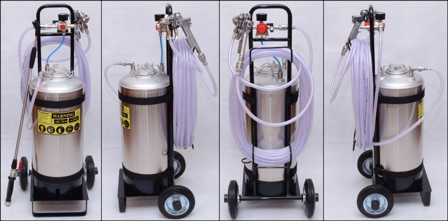 Красконагнетательный бак для краски 20 литров 2 краскопульта