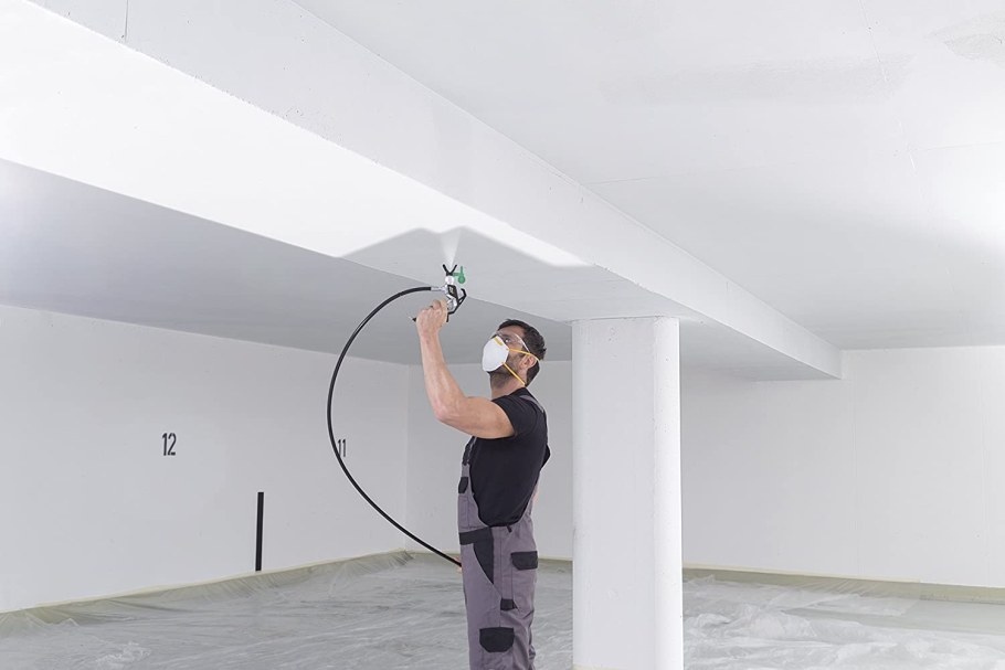 Покраска стен механизированным способом