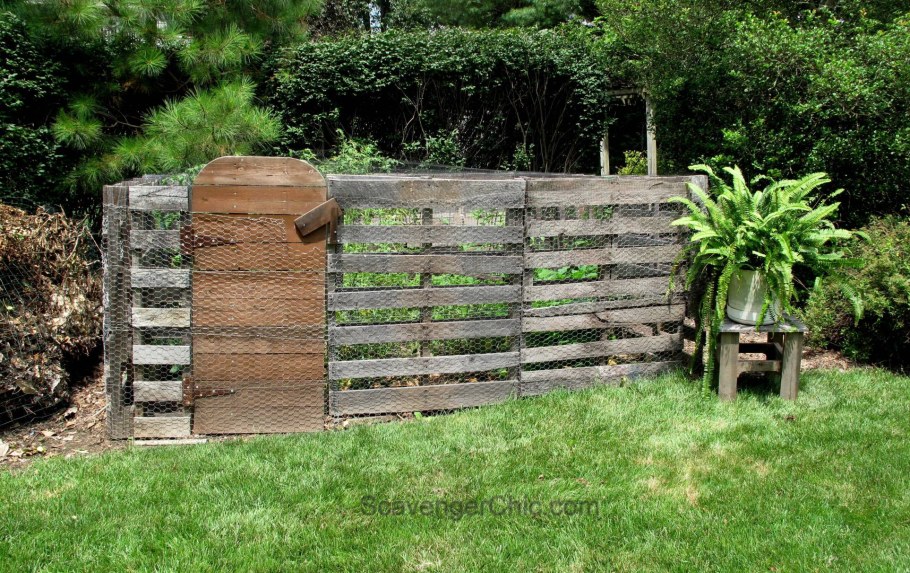 Палисадник из поддонов