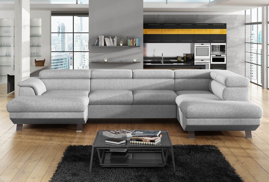 Угловой диван с электроприводом