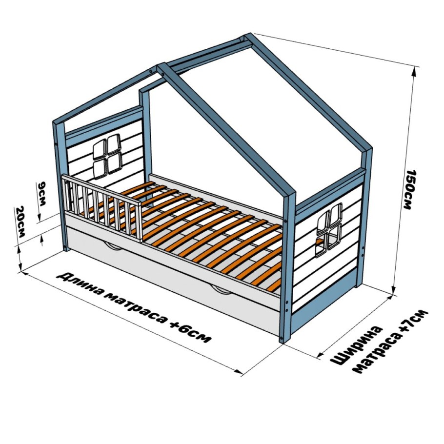 Детский игровой домик Размеры