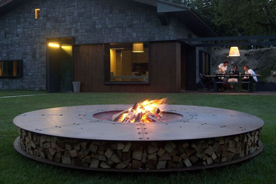 Круглая костровая чаша Hugett Fire Pit 102s
