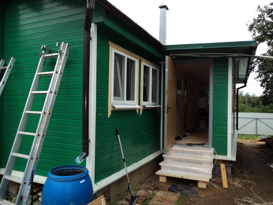 Ванная комната в деревянном доме