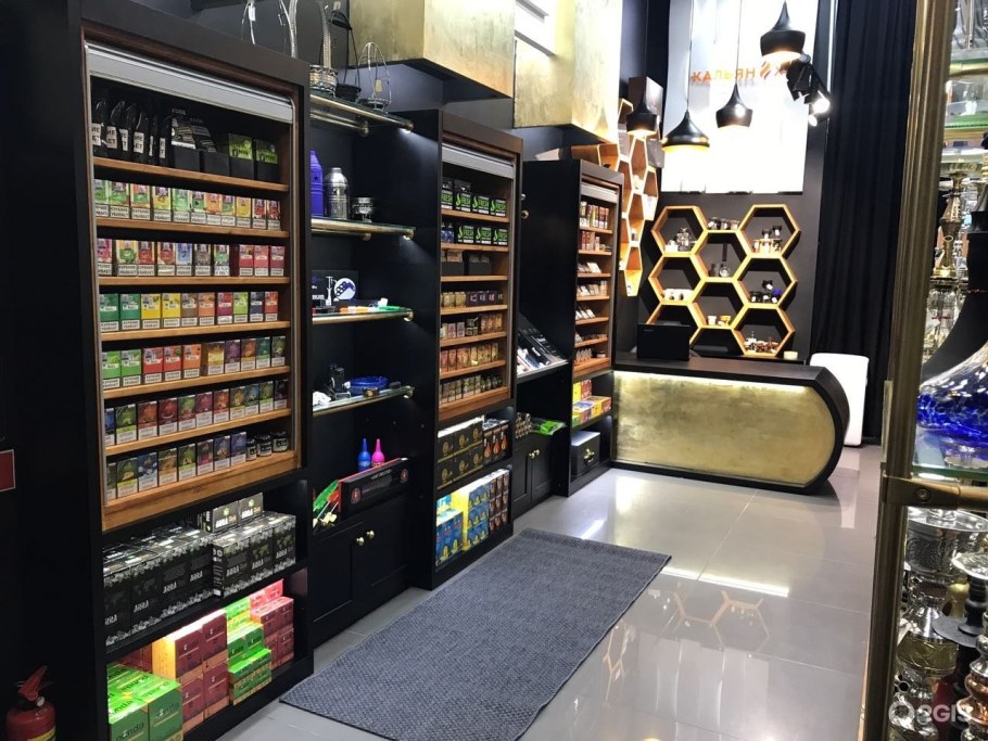 Магазин кальянов интерьер