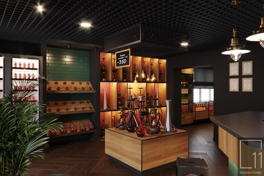 Интерьер табачного магазина