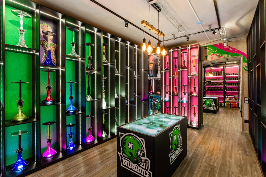 Кальянный магазин интерьер