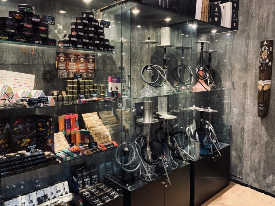 Кальянный магазин интерьер