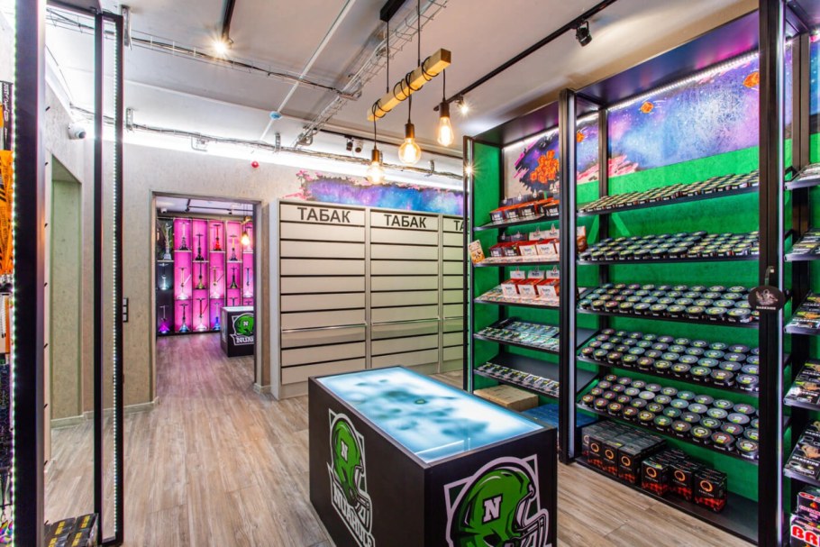 Магазин кальянов интерьер