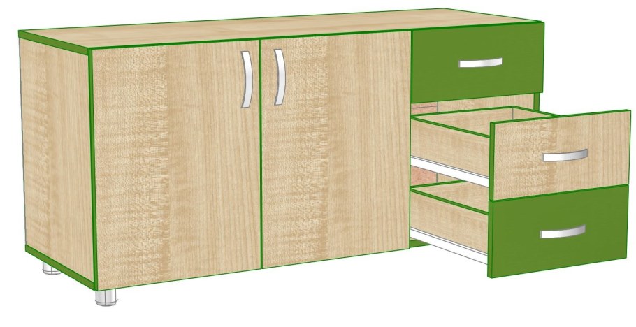 Цвет мебели клен танзай