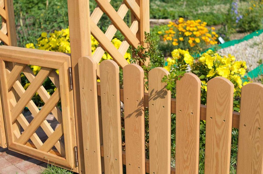 Забор для клумб декоративный