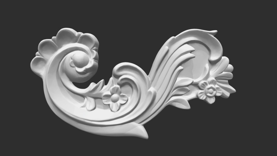 3ds Max лепнина рефлености