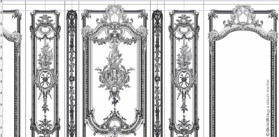 Орнамент лепного декора в стиле Ампир и в стиле классицизм