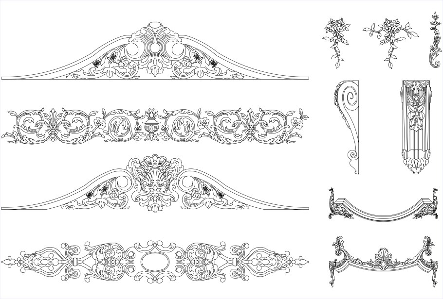 Лепнина Автокад