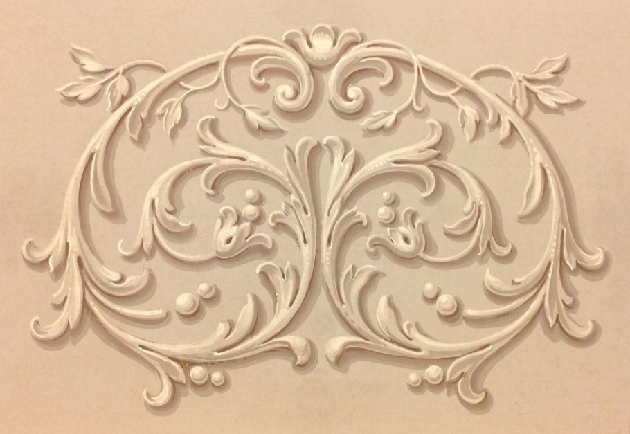 Роспись под лепнину гризайль