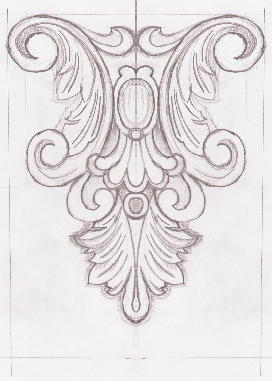 Узор в стиле Барокко легкий