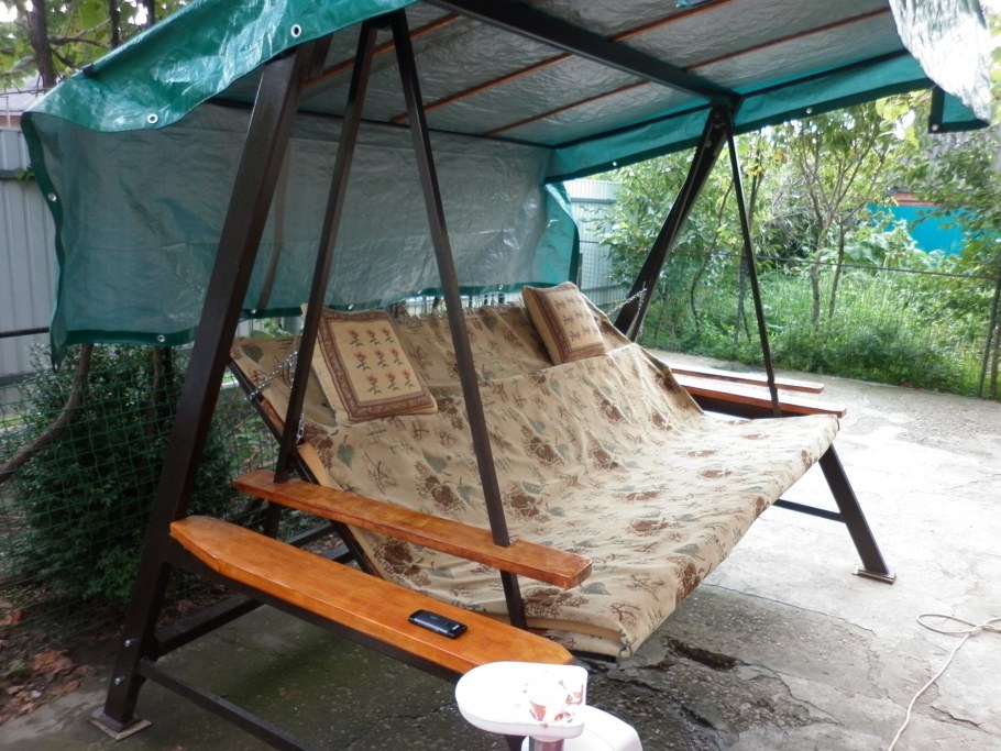 Садовая качеля своими руками из металла чертежи