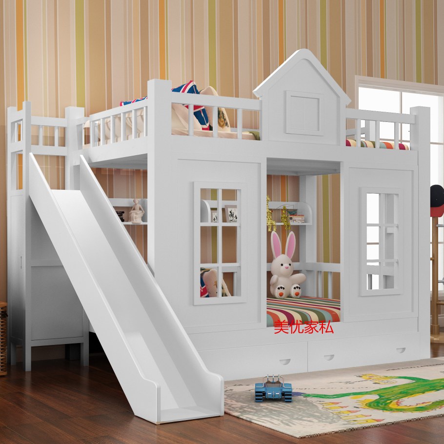 Кроватка-домик двухъярусная Moon-f11w от Moonsters