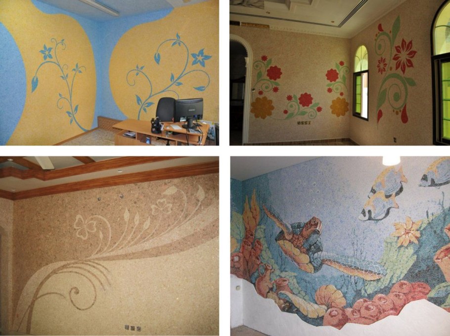 Жидкие обои на потолок