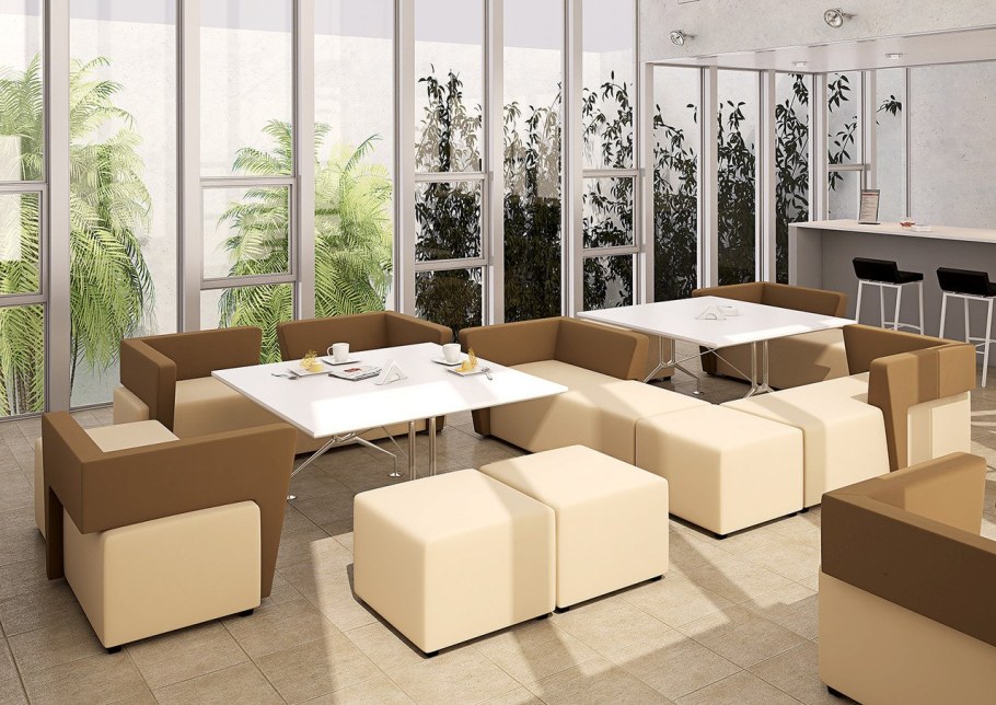 Угловой диван для кафе