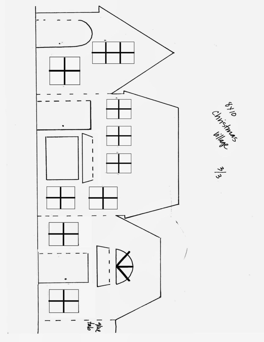Развертка домика