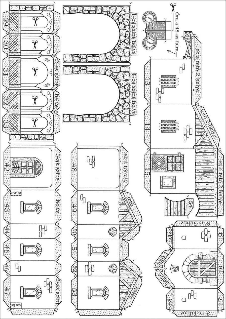 Бумажный макет школы