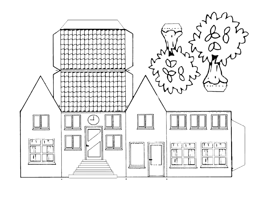 Развертка домика