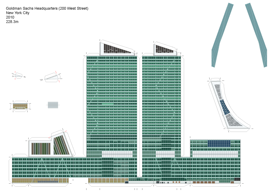 Развёртка небоскрёба