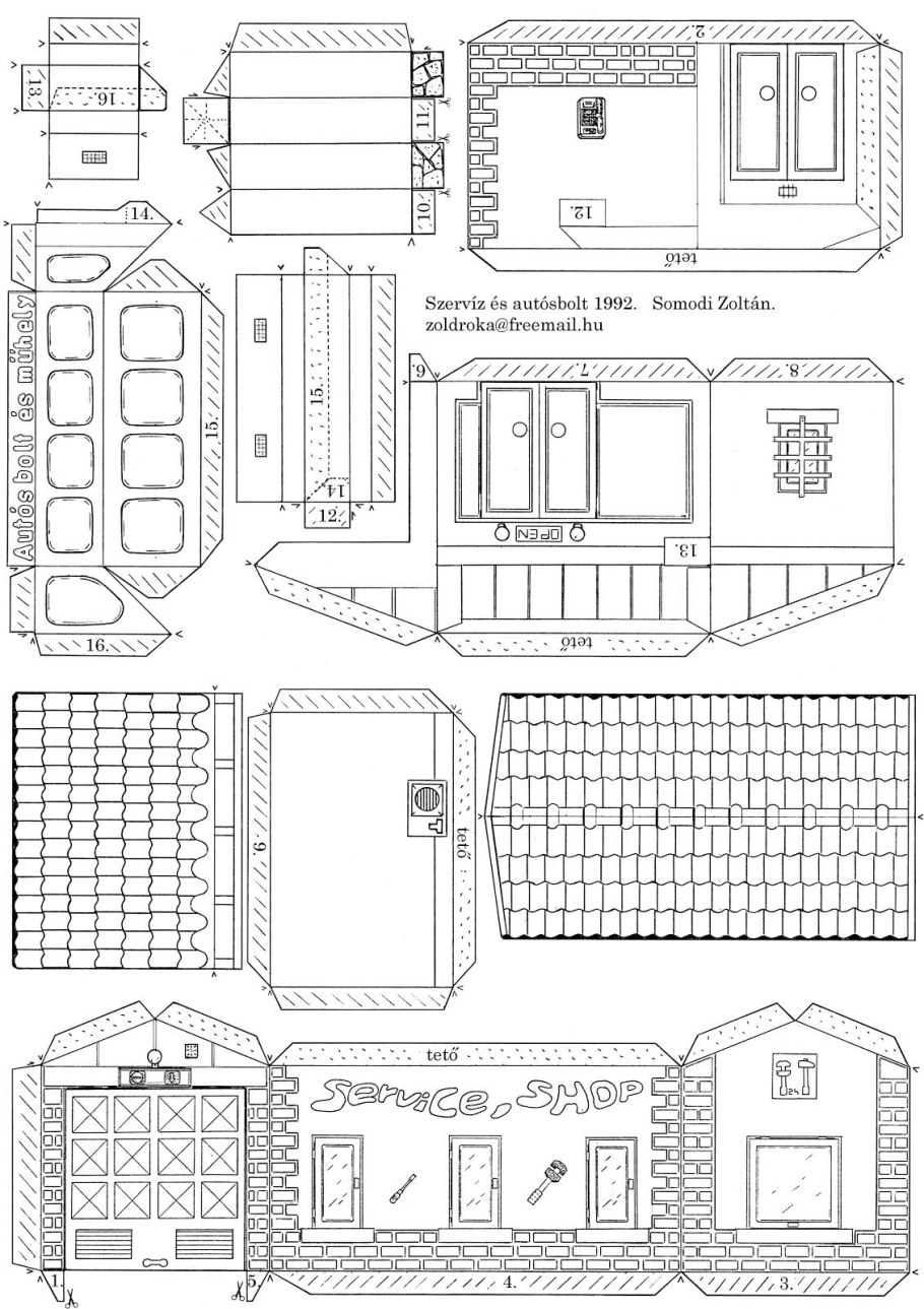 Домик из бумаги раскраска - 71 фото