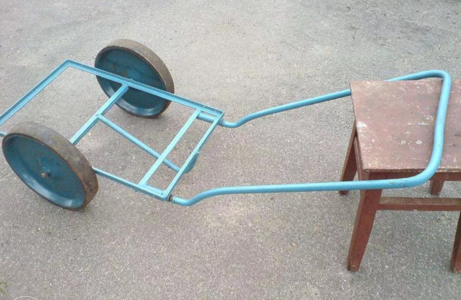 Тачка Садовая. Двухколесная wb7402s 160кг/65л схема сбора