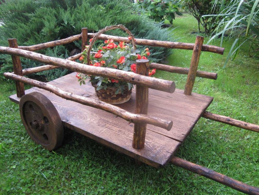 Тележка из веток