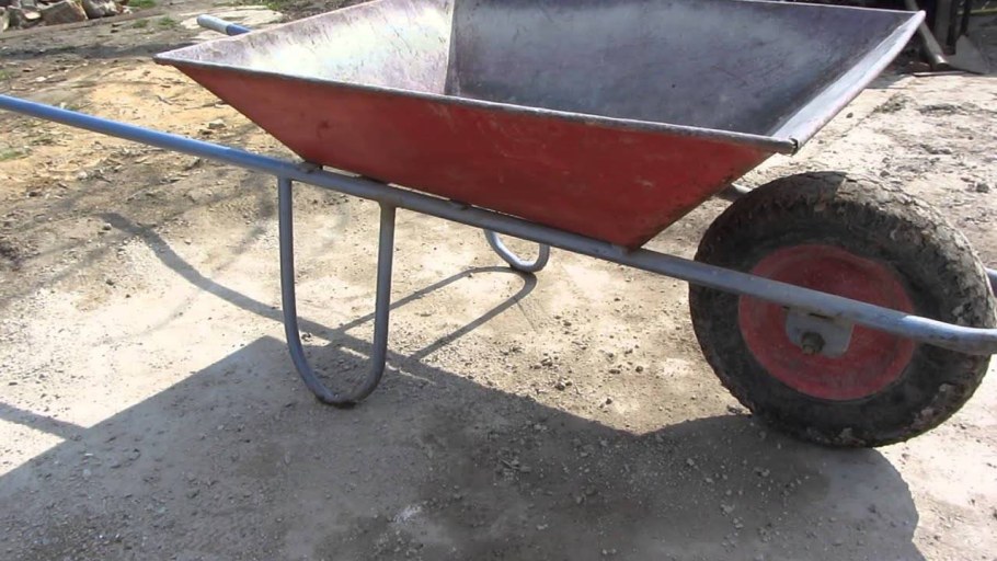 Самодельная Садовая тачка одноколесная