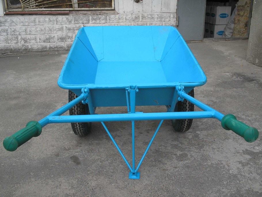 Самодельная строительная тачка