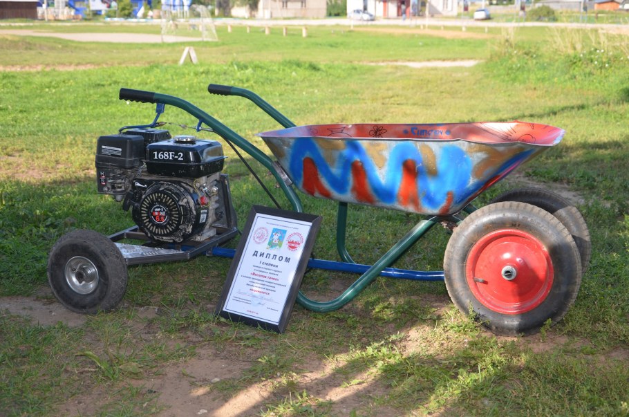 Самодельная самоходная Садовая тачка