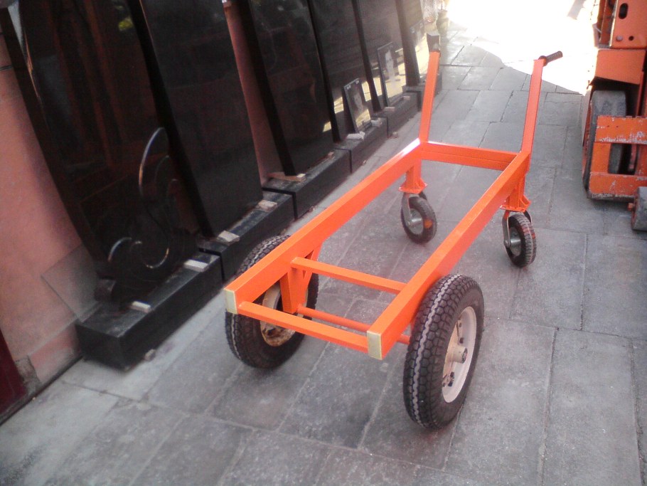 Тележка грузовая 400 кг 4х пневмоколесо самоделка