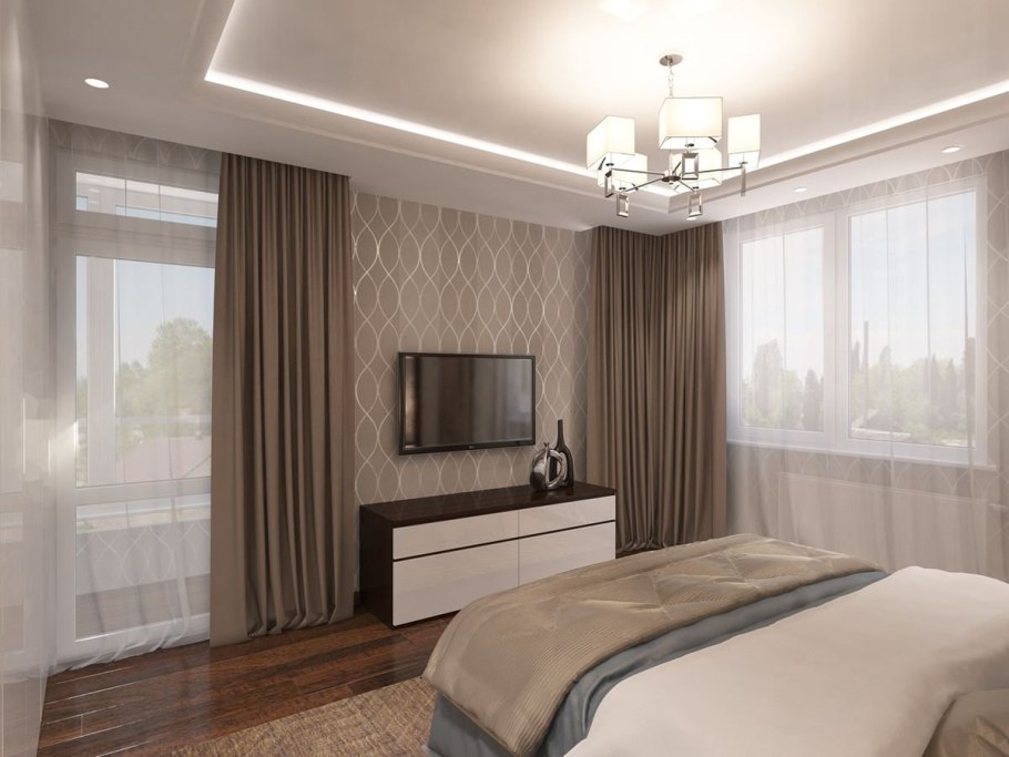 Интерьер спальни просто и со вкусом