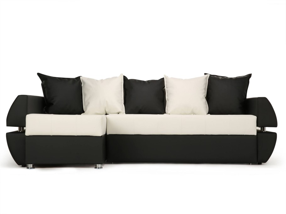 Черно красный диван