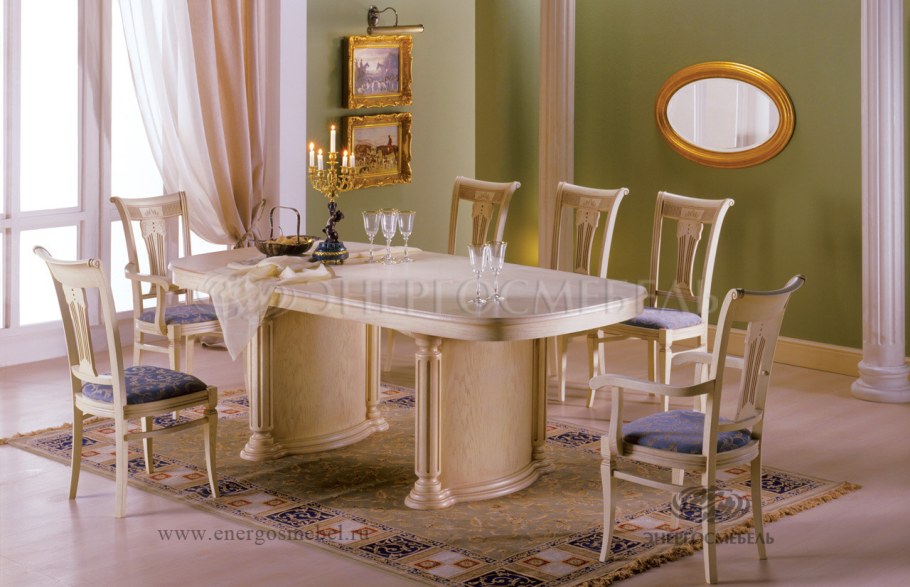 Обеденный стол Dining Table Melchior Round 113281 Eichholtz