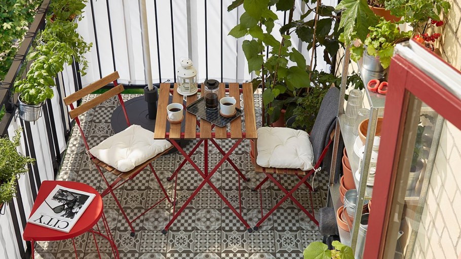 Икеа красивый интерьер балкон