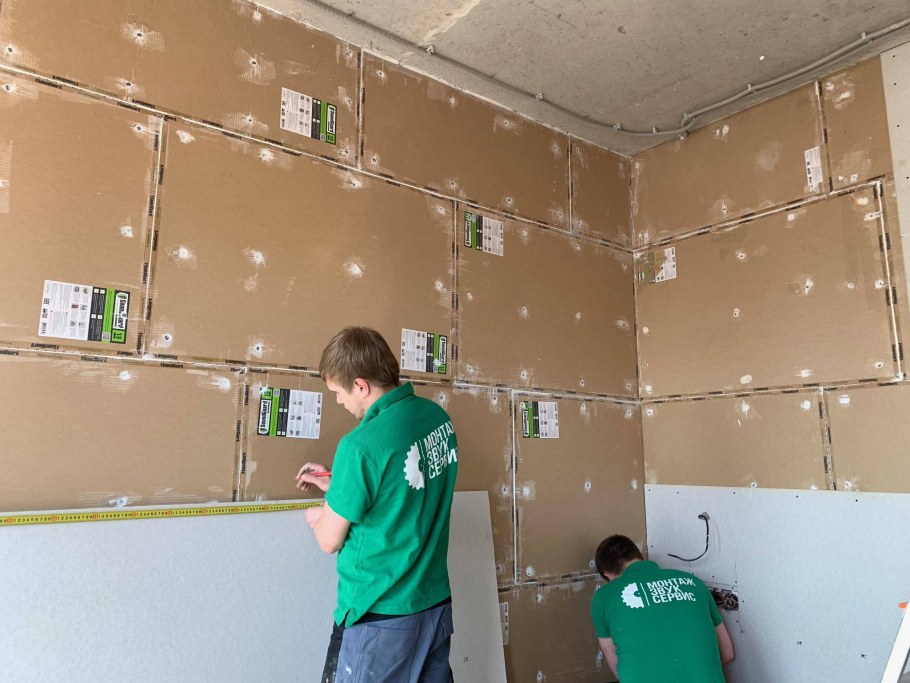 Монтаж шумоизоляции стен в квартире