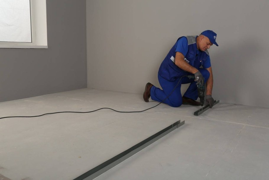 ГВЛ на пеноплекс на пол