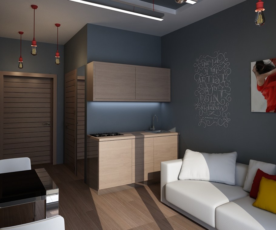 Планировка 28м студия 28 кв.м