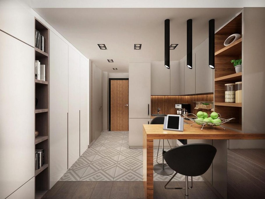 Интерьер квартиры студии малогабаритной