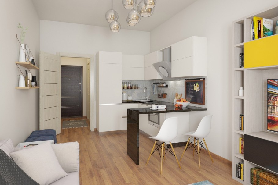 Кухни студии 25кв для квартиры 25 кв.м