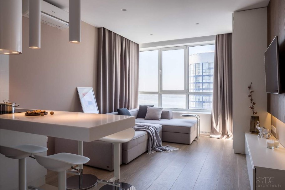 Студия 28 кв м планировка зонирование