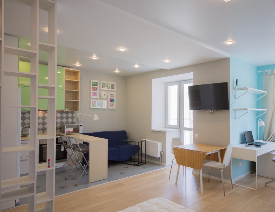 Проект квартиры студии 20 кв.м