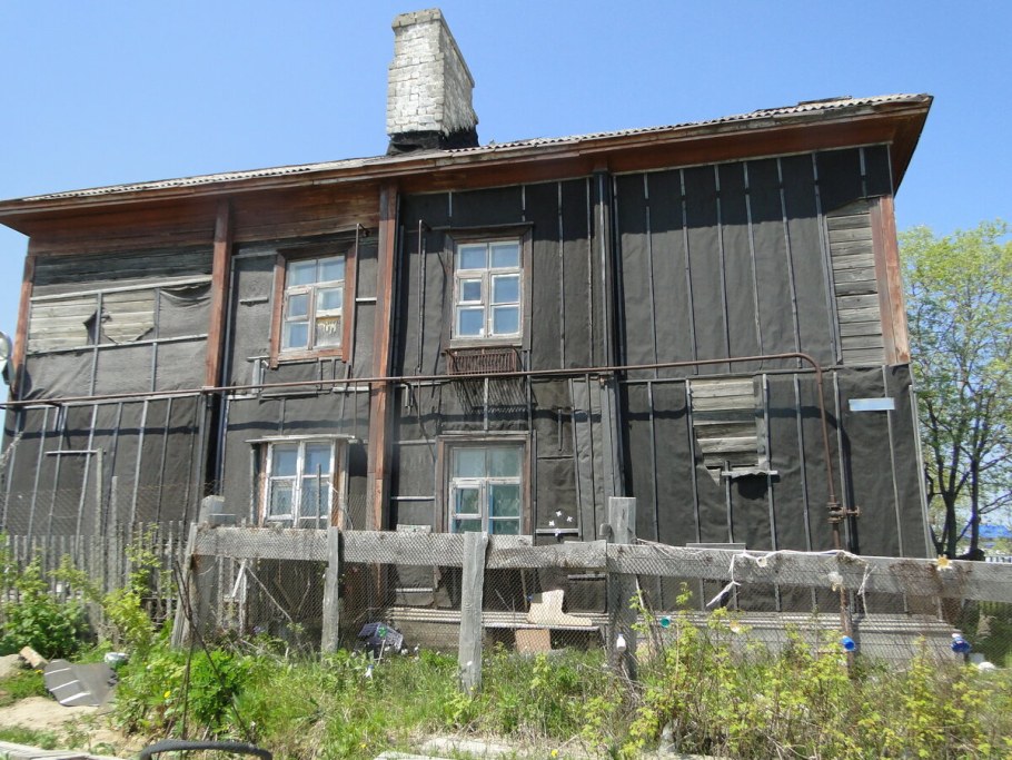 Мурманск бараки деревянные