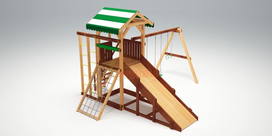 Деревянная площадка для детей