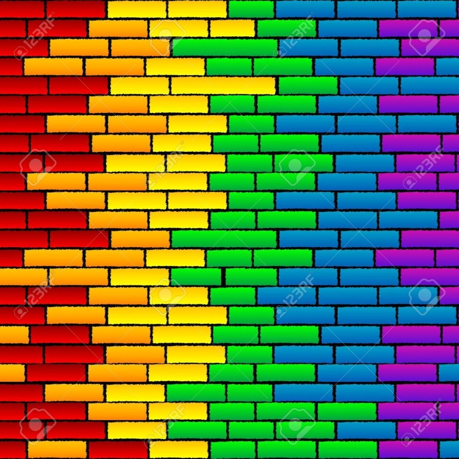 Разноцветный кирпич