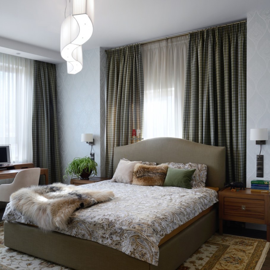 Дизайнерские шторы для спальни